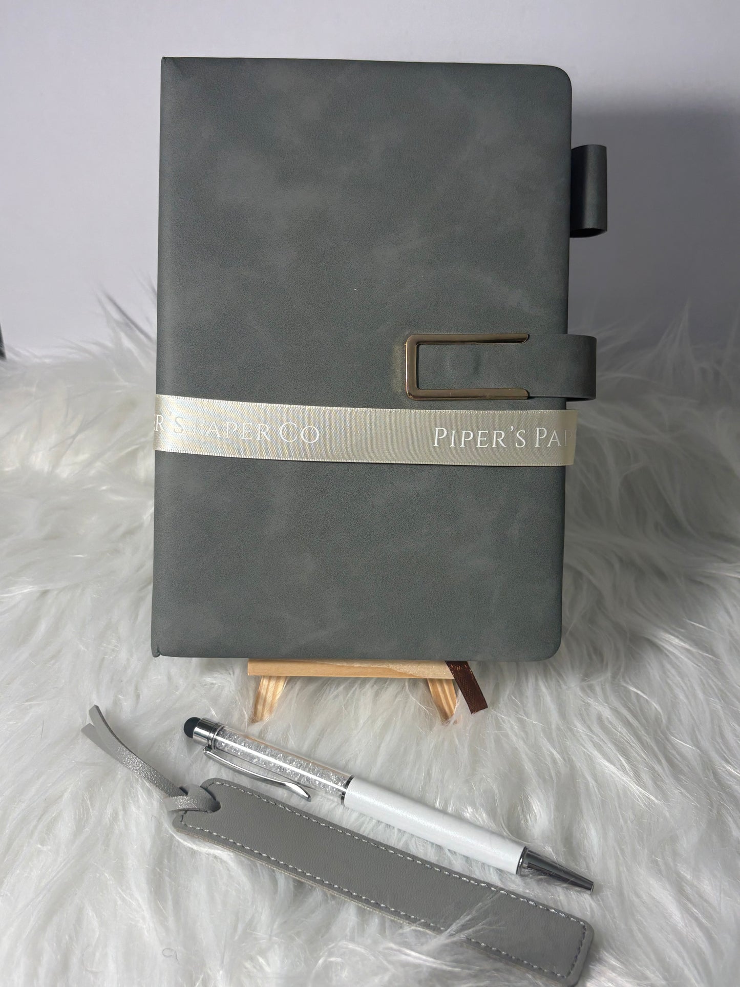 Luxury Faux Leather A5 Notebook Gift Set