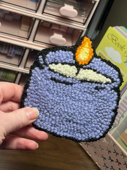 Candle Themed Punch Needle Mug Rugs/Coasters