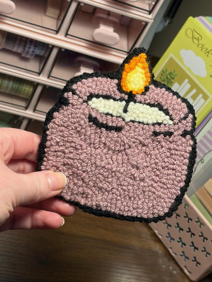 Candle Themed Punch Needle Mug Rugs/Coasters