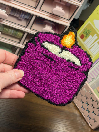 Candle Themed Punch Needle Mug Rugs/Coasters