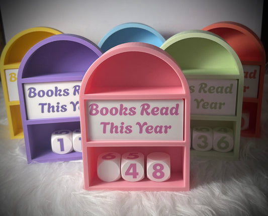 Books Read Counter – Pastel Reading Goal Tracker