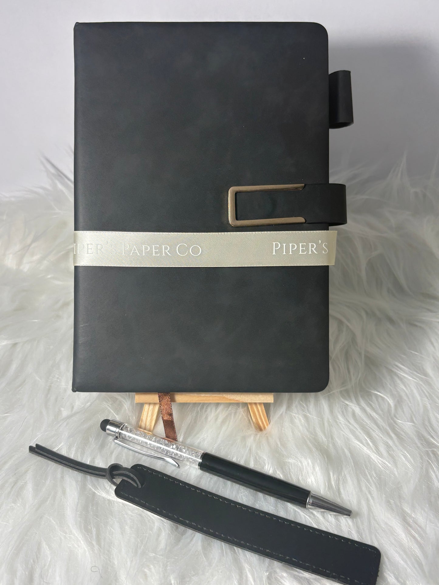 Luxury Faux Leather A5 Notebook Gift Set