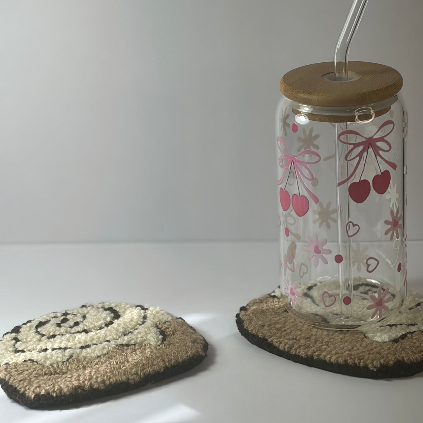 Bake Shop Themed Punch Needle Mug Rugs/Coasters