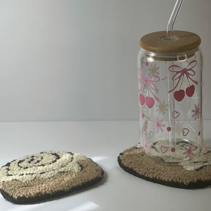 Bake Shop Themed Punch Needle Mug Rugs/Coasters