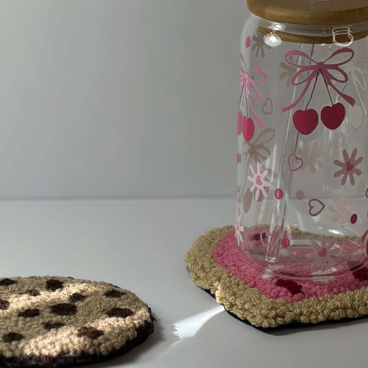 Bake Shop Themed Punch Needle Mug Rugs/Coasters