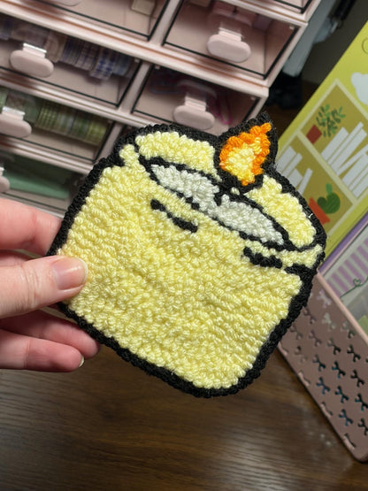 Candle Themed Punch Needle Mug Rugs/Coasters